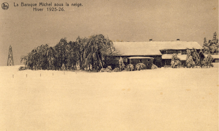 Ancienne carte postale de la Baraque Michel