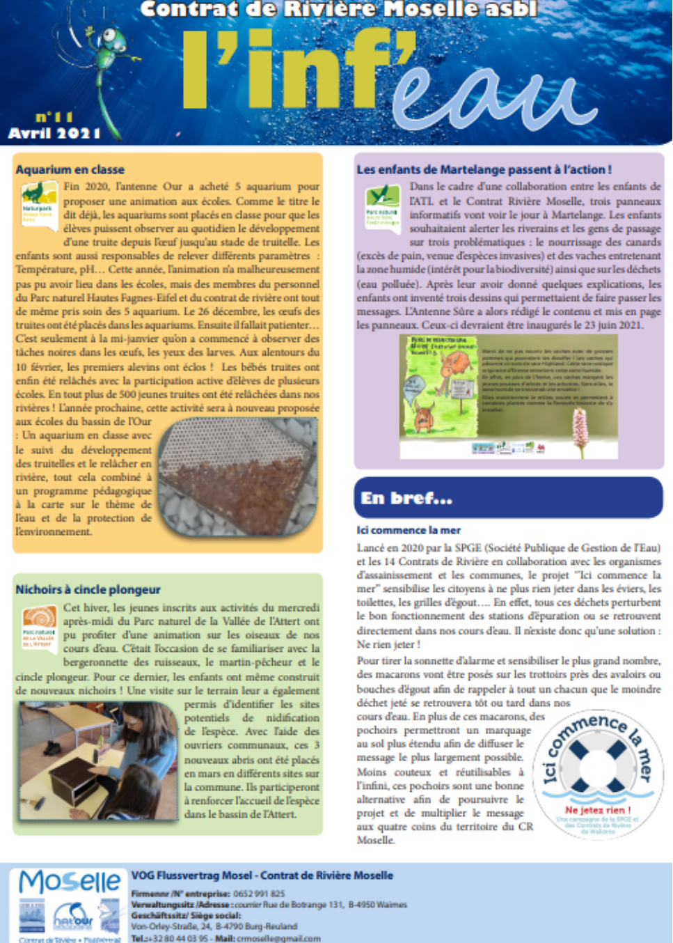 Couverture de L'Inf'eau n°11